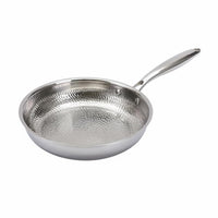 Stainless Steel Frying Pan Metal Utensil Safe Uncoated Frying Pan for Home