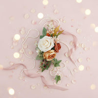 Wedding Shoulder Corsage Clip on Floral Accessory Easy to Reshape for Banquet