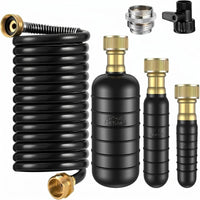 Coiled Hose Connector Adapters Coil Garden Hose Flexible