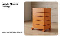 Rotating Multi-Tier Container Nordic design Side Cabinet revolving Design