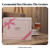Luxury Towel Gift Box, Cream Cardboard, Wedding, Red Handle, Empty, Assorted Styles