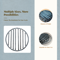 Round Threaded Steel Grate, Firewood Stove, Rural Kitchen