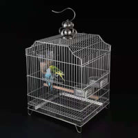 Stainless Stainless Steel Birdcage Cage Easy to Clean Birdcage Cage with Pull-out Tray Heavy Duty for Finches