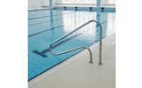 Swimming Pool Handrail 304 Stainless Steel Pool Handrail with Base Floor-Mounted