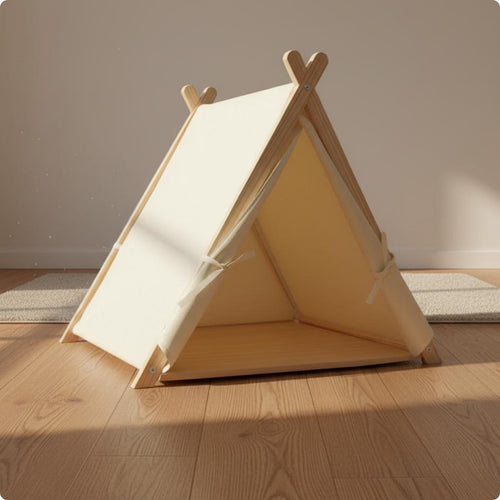 Cat Tent Bed Portable Pet Tent Non-Slip Bottom Foldable Cat House for Cats