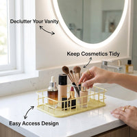 Storage Baskets for Office Desk and Bedroom Organization, Small Wire Design Made from Iron Material