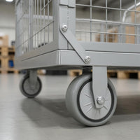Metal Hand Cart Flat Steel Base Wire Cart Tubulars Handles Transport Equipment