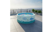 No-Inflation Kids Pool with Ocean Balls Portable Foldable Pool with Toys Easy to Store Quick-Setup for Toddlers, Families, Garden, Home