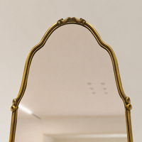 French Retro Full-Length Mirror, 165cm, Dressing Mirror, Mirror, Arch Shape, Shatter-Resistant Processing