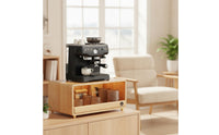 Countertop Cabinet with Drawer Small Small Coffee Station Organizer Sturdy Coffee Bar Cabinet