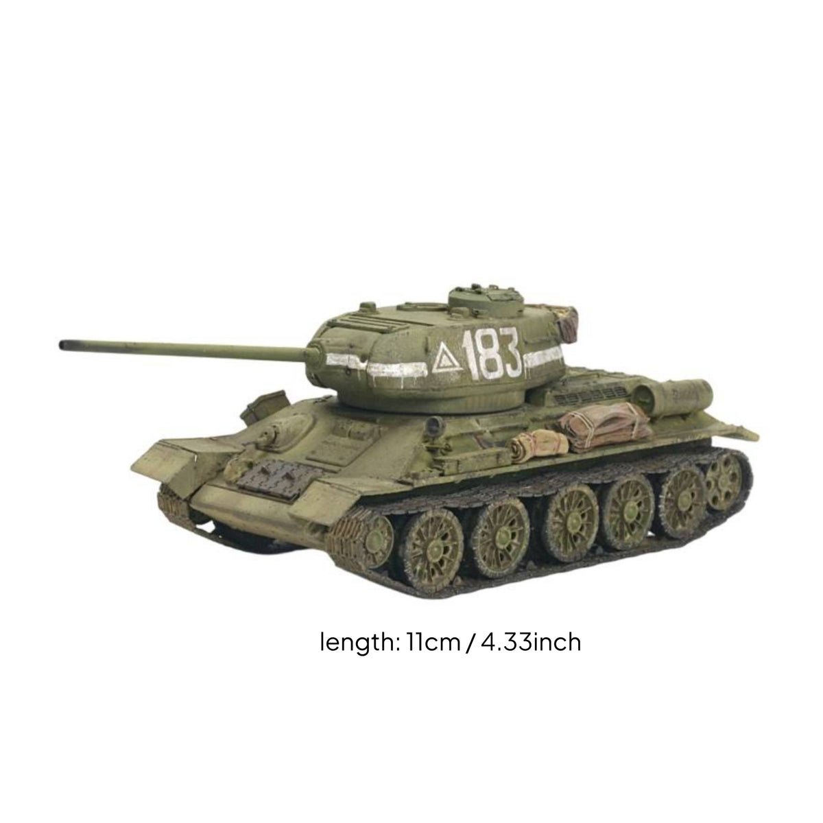 Quick-Assembly T-34/85 Armored Vehicle Model Glueglueless 1/72 Scale Armored Vehicle Model Detailed for Display, Hobby