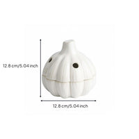 Ceramic Garlic Storage Jar Decorative Ventilated Garlic Jar Countertop Suitable