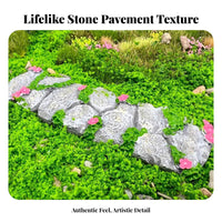 Small Landscape Walkway DIY Miniature Stone Path Realistic Miniature Stepping Stone Road for Miniaturists, Hobbyists