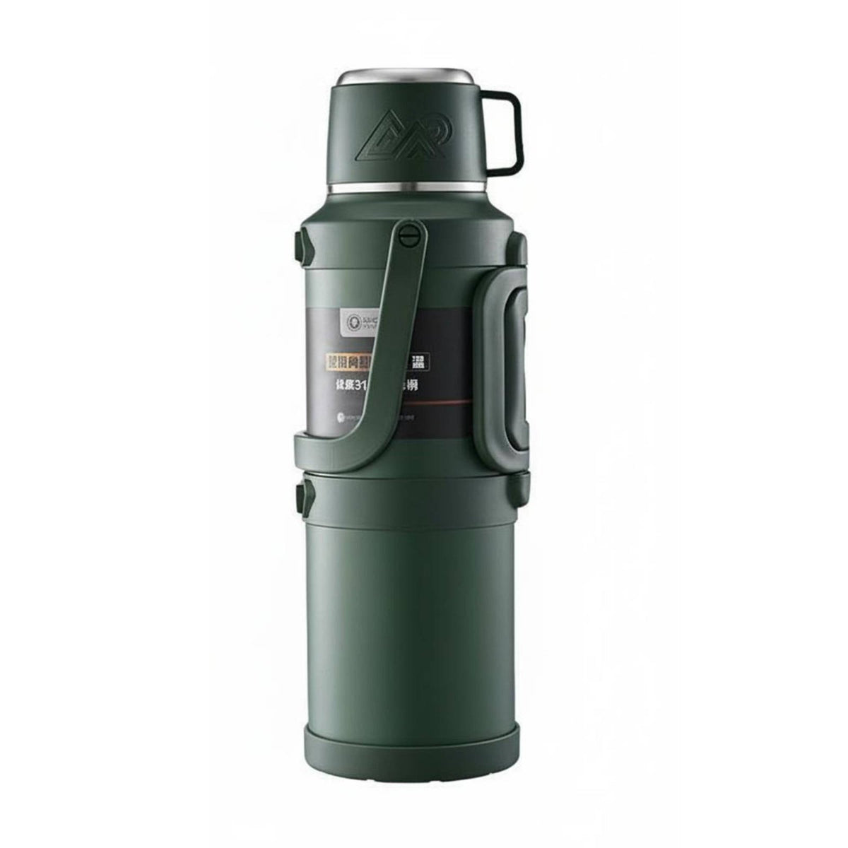 Large Capacity Insulated Bottle with Handle Watertight Large Capacity Vacuum Container Non-Slip Bottom Portable Insulated Water Bottle for Travel