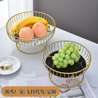 Nordic Stainless Steel Fruit Display Tray Simple Style