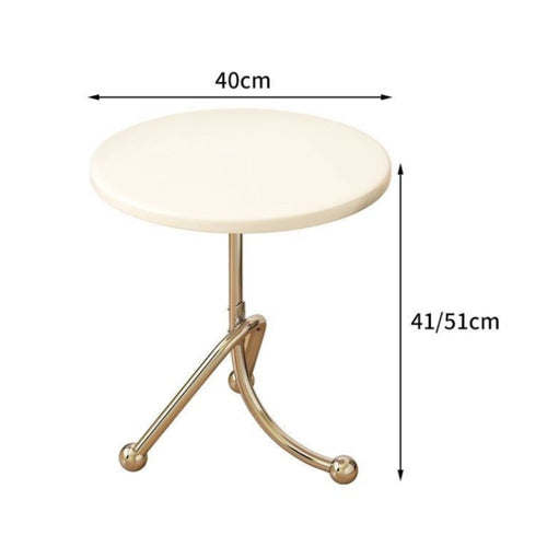 Round Side Table Nordic Design Chrome Leg Side Table Space Saving