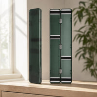 Dark Green Large Capacity Fishing Float Box Double Layer Extended Widened Buoy Box Storage Box Fishing Tackle Supplies
