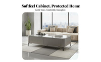 Modern Luxury Design Rectangular Storage Coffee Table doublePurpose Design TV Stand Scratch-Resistant Top Household Furniture Sturdy Construction for Apartment Dwellers, Homeowners, Families, Living Room, Home, Entertainment Area, Den