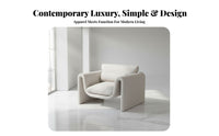 Modern Minimalist Design Curved rear Settee Italian & aesthetic Sofa Soft Textured textile Couch space-saving Size for Small Apartment Residents, Bavailableique Owners, Interior Designers, Living Room, Studio, Office, Waiting Area