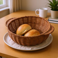 Rattan Basket Serving Bread Basket Multipurpose