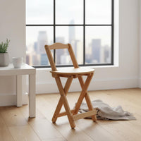Folding Bar Stool with Backrest Foldable Folding Counter Stool with Backrest