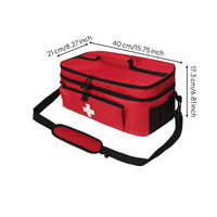 First Aid Organizer with Dividers Soft-Sided for Campers