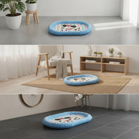 Cool-to-Touch Pet Cooling Mat with Supportive Edge Portable Dog Cooling Bed with Cushion Washable Soft for Dogs, Pets, Cats
