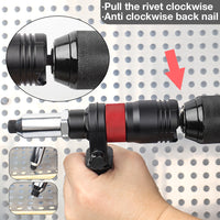 Electric Rivet Gun Adapter with Aluminum Body