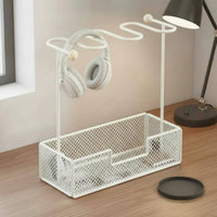 Headphone Stand Clutter-Clear Desktop Headphone Stand Sturdy Metal Frame