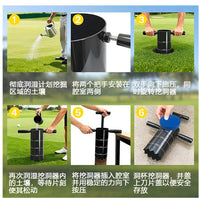 高尔夫打洞器便携式手动洞杯挖孔器可拆卸手柄果岭球洞球场配件用