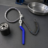 Double Chain Oil Filter Wrench Non-Slip Grip Oil Filter Removal Tool Heavy Duty