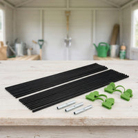 Greenhouse Frame Set, Fiberglass Garden Hoops Kit for Grow Tunnel, 55cm Plant Support for Raised Beds, Weather Resistant Polytunnel Kit