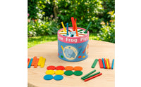 Cylindrical Color Sorting Container Hand-Eye Coordination Sorting Container with Lid Wooden Shape Sorter Educational for Toddlers, Preschoolers, Home, Classroom, Playroom