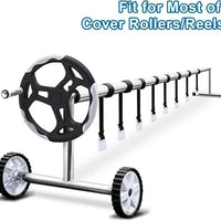 Solar Pool Cover Reel Accessory Set for Above-Ground Pools, 18 or 24 Pieces