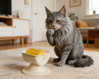 亚马逊猫狗舔食器可拆卸防滑底座带摇摆功能的舔食碗缓解宠物焦虑