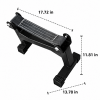 Deadlift Jack, Barbell Jack for Loading and Unloading Weight Plates, Portable Steel Weightlifting Jack, Adjustable Shock Absorption