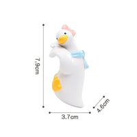 Resin Goose Pot Hanger Cute Cartoon Design Hanging Goose Ornament for Aquariums