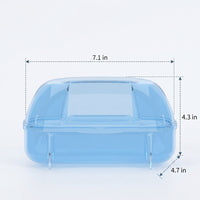 Hamster Sand Bath with Measurement Markings, Stable Base Hamster Sand Bath, Transparent Hamster Dig Box for Dwarf Species and Small Rodents