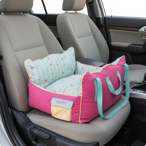 3-in-1 Pet Carrier Bag Portable Dog Booster Seat Adjustable Straps for Cats