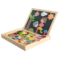Kids Early Education Double-Sided Magnetic Drawing Board Puzzle Toy