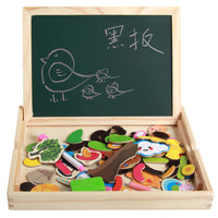 Kids Early Education Double-Sided Magnetic Drawing Board Puzzle Toy