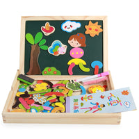 Kids Early Education Double-Sided Magnetic Drawing Board Puzzle Toy