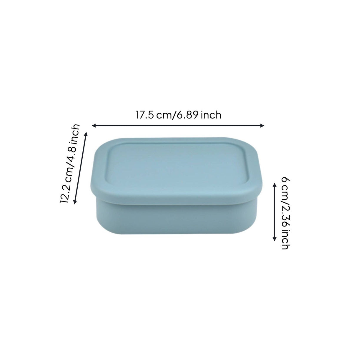 Silicone Bento Box Heat and Cold Resistant Silicone Meal Container Reusable