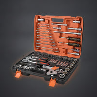 121 Pieces Automotive Repair Tool Kit  -Finished Repair Specialist Tool Kit with Case Organized Socket Ratchet Wrench Set with Case for Home Mechanics, Garage
