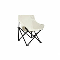 Foldable Design Padded Moon Chair Full Head and Neck Support High Back Moon Chair Ergonomic Adjustable Outdoor Lounger Stable Wide Base for Fishing