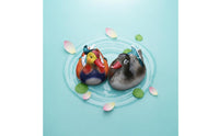 2 Pieces Floating Duck Statue Water Decoration Duck Pair Ornament Easy to Place
