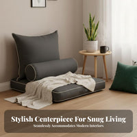 Transformable Floor Sofa Bed Space-Saving Adjustable Backrest Lounger Multi-Functional Ergonomic frame for Living Room