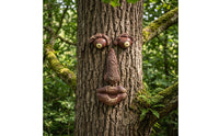 Tree Face Arboreal-Surface-Textured Tree Hugger Resin Garden Decoration for Gardeners, Yard, Patio
