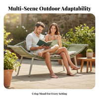 4 Pieces Woven Outdoor Seating Set Waterproof for guest accommodation Business Owners, Entertainers