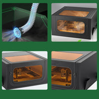 Enclosure with Exhaust Fan Ventilated 3D Printer Enclosure with Fan Laser Cutter Cover with Window Transparent Sheltering